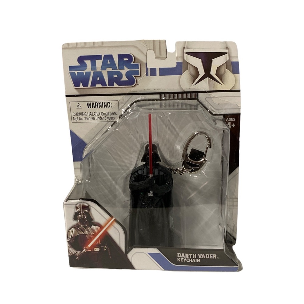 Star Wars Darth Vader Keychain Series 1 Bag Clip 2008 Basic Fun New In Package